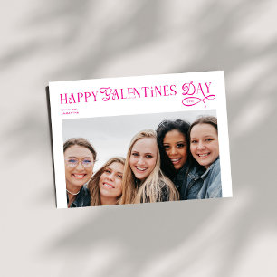 Moderne Gelukkige Galentines Dag Beste Vriendinnen Feestdagenkaart