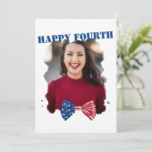 Moderne gelukkige vierde Amerikaanse onafhankelijk Kaart (Staand voorkant)