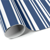 Moderne gemengde indices en witte strepen cadeaupapier (Rol Hoek)