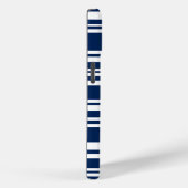 Moderne gemengde zeemacht en witte strepen Case-Mate iPhone case (Achterkant / Rechts)