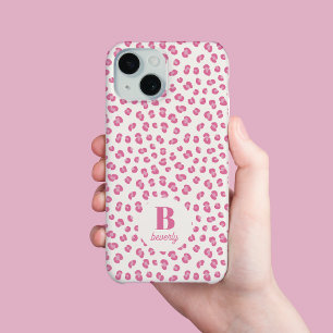 Moderne gemerkte roze luipaardprint