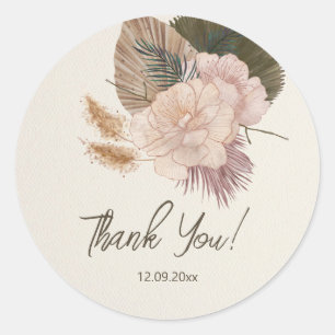Moderne Gender Reveal Minimalistische genderonth Ronde Sticker