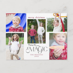 Moderne Geniet van de Magic Calligraphy Multi-Phot Briefkaart