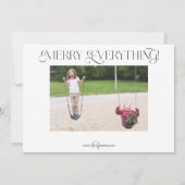 Moderne Geniet van de Magic Calligraphy Multi-Phot Feestdagenkaart (Achterkant)