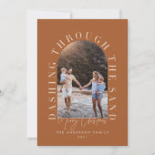 Moderne geo kerstmis door het zand (Voorkant)