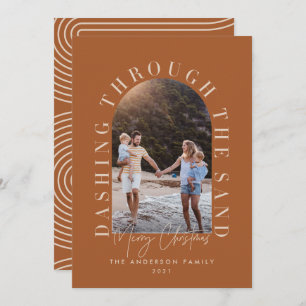 Moderne geo kerstmis door het zand