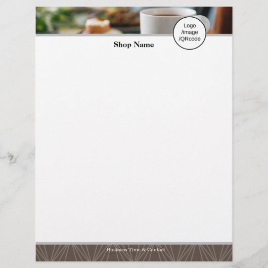 Moderne Geometrie Bruin Flyer (Voorkant)