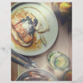 Moderne Geometrie Bruin Flyer (Achterkant)