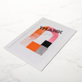 Moderne geometrie, dank u folie uitnodiging (Gedraaid)