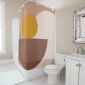 Moderne geometrie douchegordijn (In situ)