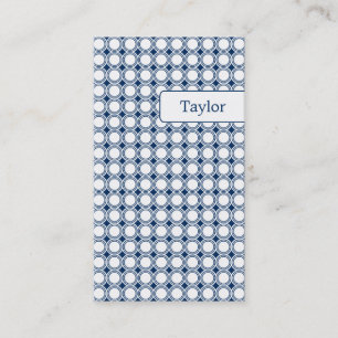 Moderne geometrieVisitekaartjes - Navy Blue Visitekaartje