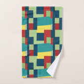 Moderne Géométrique Coloré (Serviette à main)