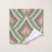 Moderne Géométrique Couleurs Pastel Chic (Gant de toilette)