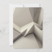 Moderne géométrique Enregistrer la carte de date - (Dos)