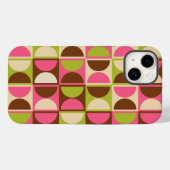 Moderne geometrisch Abstract patroon uit het midde Case-Mate iPhone Case (Achterkant (horizontaal))
