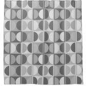 Moderne geometrisch Abstract patroon uit het midde Douchegordijn (Voorkant)