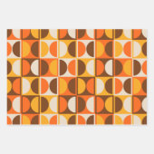 Moderne geometrisch Abstract patroon uit het midde Inpakpapier Vel (Voorkant 3)