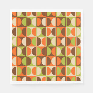 Moderne geometrisch Abstract patroon uit het midde Servet