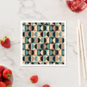 Moderne geometrisch Abstract patroon uit het midde Servet (Insitu)