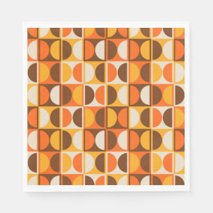 Moderne geometrisch Abstract patroon uit het midde Servet