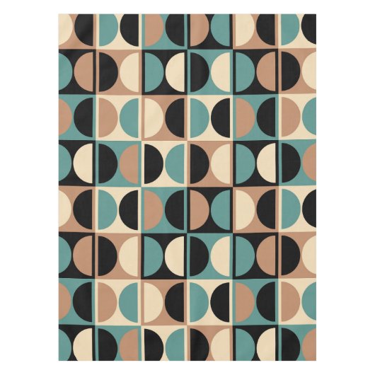 Moderne geometrisch Abstract patroon uit het midde Tafelkleed (Voorkant)