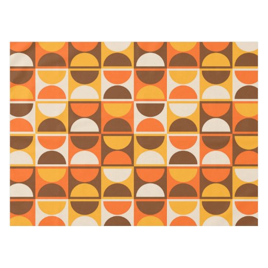 Moderne geometrisch Abstract patroon uit het midde Tafelkleed (Voorkant (Horizontaal))