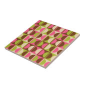 Moderne geometrisch Abstract patroon uit het midde Tegeltje (Zijkant)