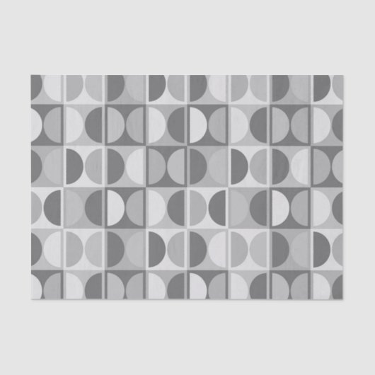 Moderne geometrisch Abstract patroon uit het midde Tissuepapier (Voorkant)