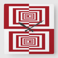 Moderne geometrisch rood en wit