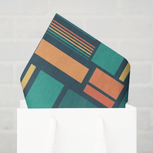 Moderne Geometrisch Tissuepapier (Cadeauzakje)