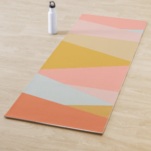 Moderne geometrische aardetinten warm gedempt Abst Yogamat