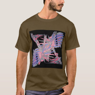 Moderne Geometrische Abstracte Heren Kunst T-shirt