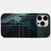 Moderne Geometrische Abstracte iPhone Case (Achterkant (horizontaal))