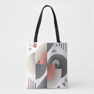 Moderne geometrische Abstracte kunst Draagtas
