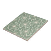 Moderne Geometrische Abstracte Pat#24 Groen ID1192 Tegeltje (Zijkant)