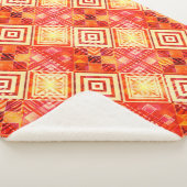 Moderne geometrische abstracte patroon sherpa deken (3/4)