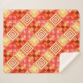 Moderne geometrische abstracte patroon sherpa deken (Voorkant (horizontaal))