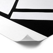 Moderne Geometrische Abstracte Poster (Hoek)