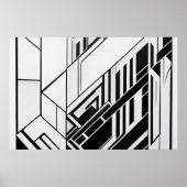 Moderne Geometrische Abstracte Poster (Voorkant)