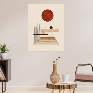 Moderne geometrische Abstracte print
