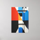 Moderne geometrische abstractie canvas afdruk (Voorkant)