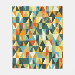 Moderne geometrische achtergrond. Abstract plat pa Fleece Deken