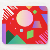 Moderne geometrische achtergrond in verloopkleuren muismat (Voorkant)