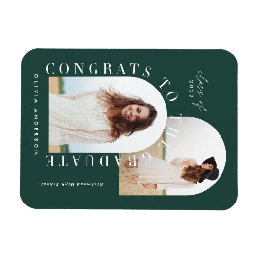 Moderne geometrische afstuderen voor multi-fotoboo magneet (Horizontaal)