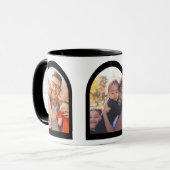 Moderne Geometrische Arch Memories Aangepaste fami Mok (Voorkant links)