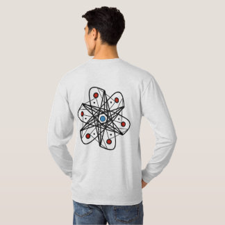 Moderne geometrische atoom geïnspireerd abstract o t-shirt