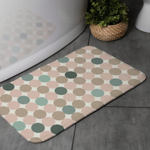 Moderne geometrische badmat voor dagelijkse badkam