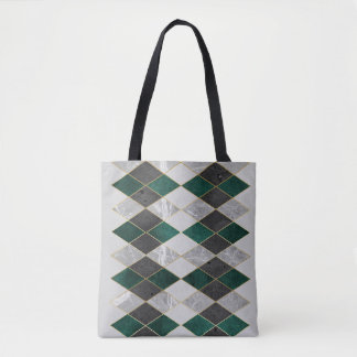 moderne geometrische Canvas tas