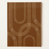 Moderne geometrische concentric Golden Arches 2 fo Planner (Achterkant)