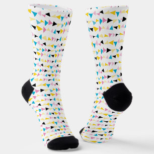 Moderne geometrische confetti patroon sokken